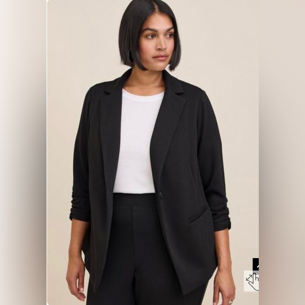 Torrid Studio Cupro Single Button Blazer NWT